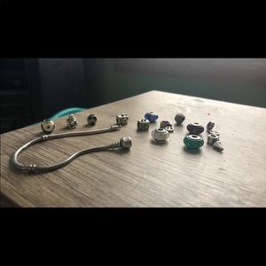Authentic Pandora Bracelet and Charms